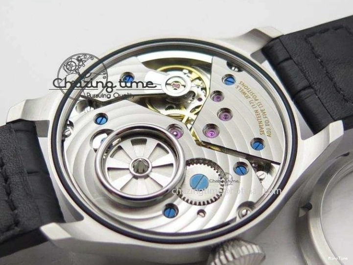 MIROTIME 0115 Big Pilot “Markus Buhler” IW5003 Turbine V6F Best Edition Silver Dial On Leather Strap A Reliable 7315